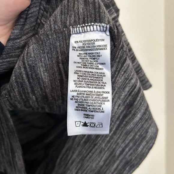 Calvin Klein Gray and Black Long Sleeve Relaxed Sweatshirt - Picture 3 of 4